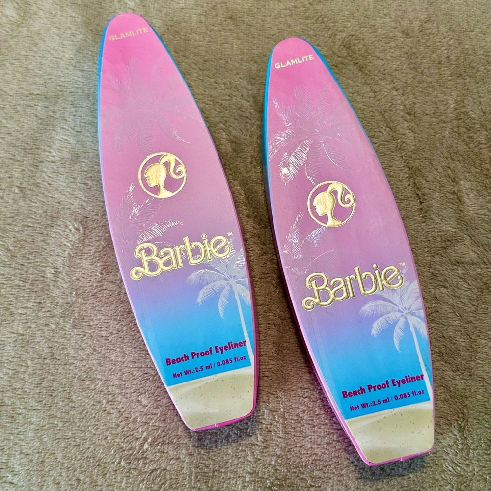 NEW!! Barbie Surfboard Beach Proof Black Liquid Eyeliner -set of 2.   Sold out!